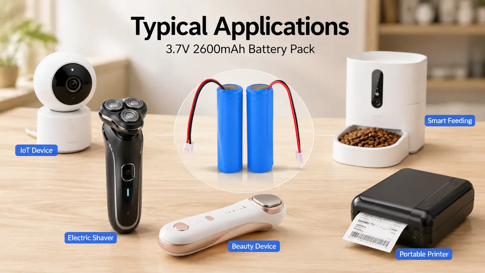 3.7v 2600mah Battery Pack
